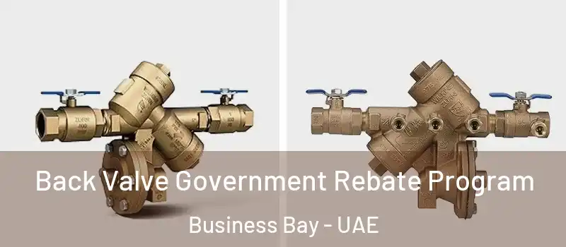  Back Valve Government Rebate Program Business Bay - UAE