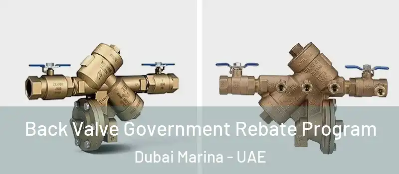  Back Valve Government Rebate Program Dubai Marina - UAE