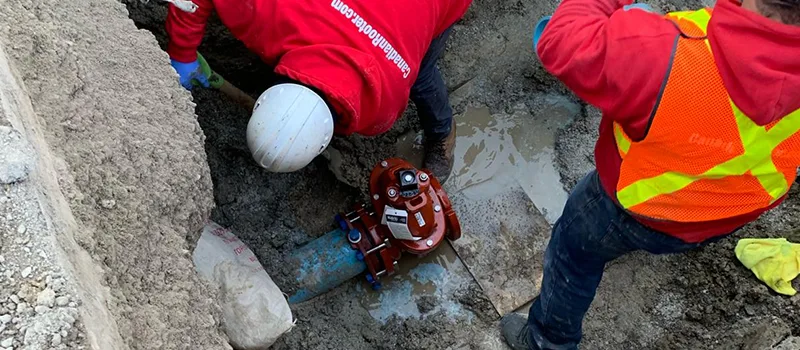 Trenched Main Water Line Repair in Downtown Dubai